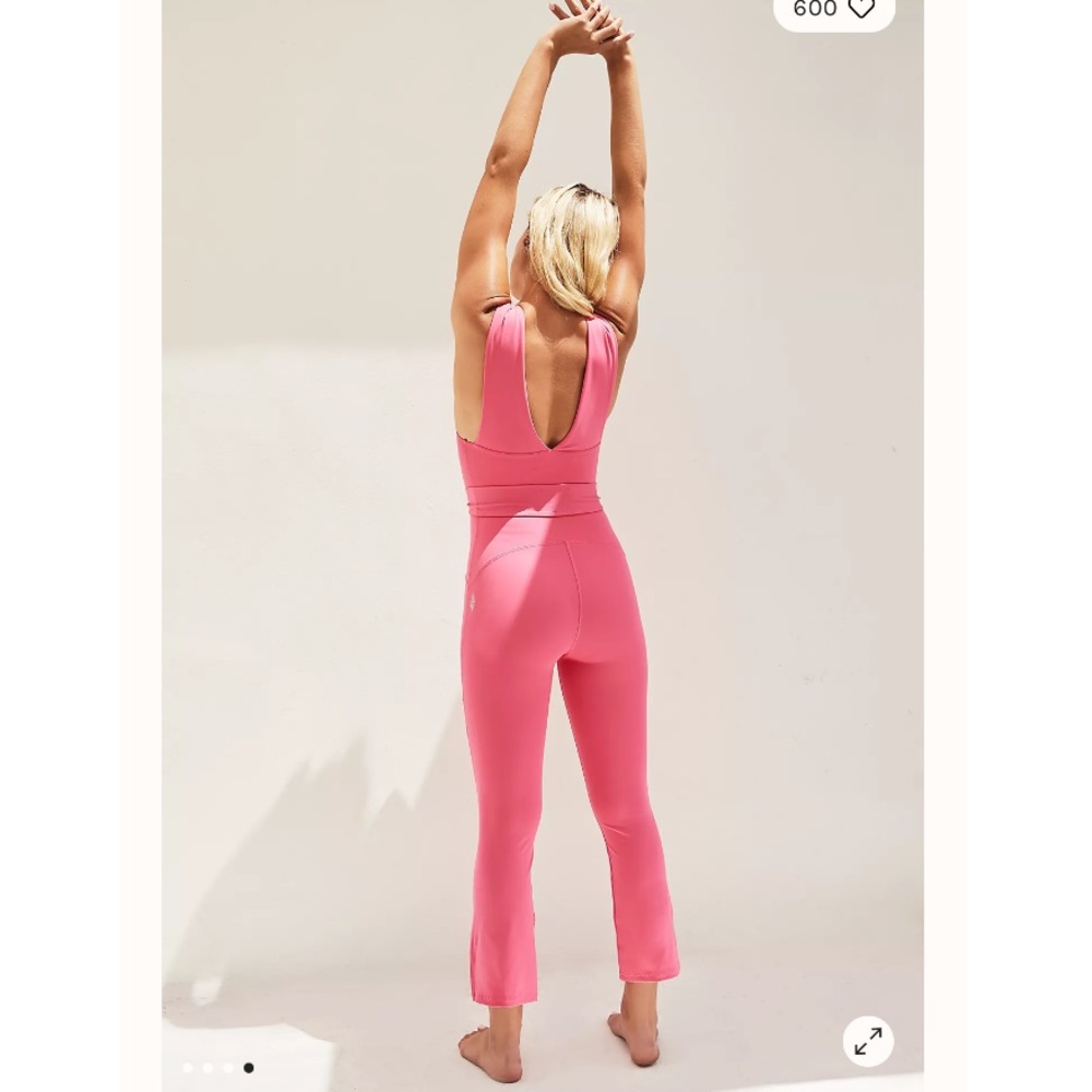 Free People After Hours V Neck Belted Jumpsuit - Picture 5 of 5